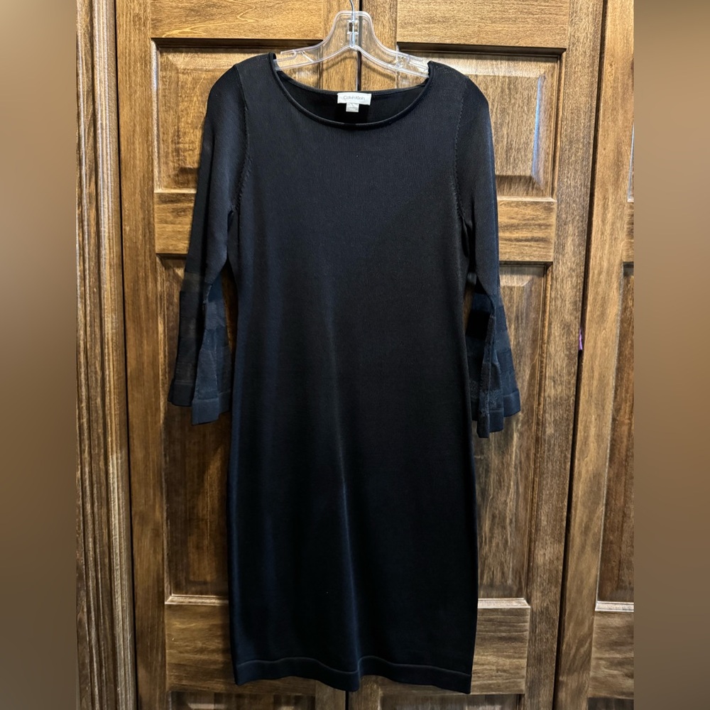 Medium Calvin Klein long sleeve black dresss
